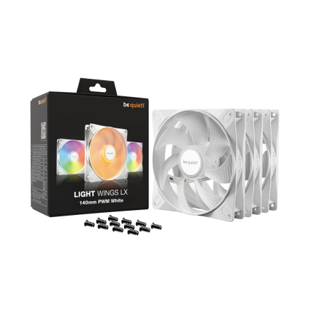 Вентилятор для компьютерного корпуса Bequiet! Light Wings LX 140mm PWM White Triple pack в интернет магазине Stels.kz