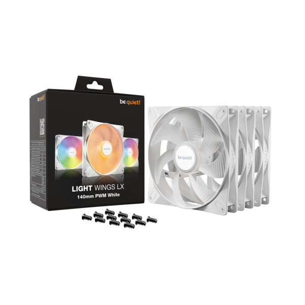 Вентилятор для компьютерного корпуса Bequiet! Light Wings LX 140mm PWM White Triple pack в интернет магазине Stels.kz