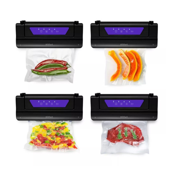 Вакууматор Kitfort КТ-1528-1 черно-фиолетовый в интернет магазине Stels.kz