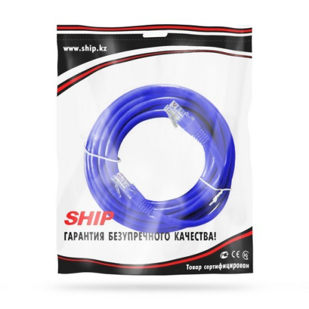 Патч Корд SHIP Cat.5e UTP LSZH RJ-45 7.5 м S3025BL0750-P в интернет магазине Stels.kz