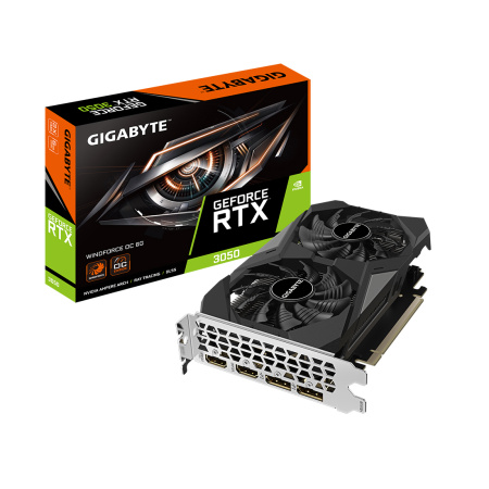Видеокарта Gigabyte (GV-N3050WF2OC-6GD) RTX3050 WINDFORCE OC 6G в интернет магазине Stels.kz
