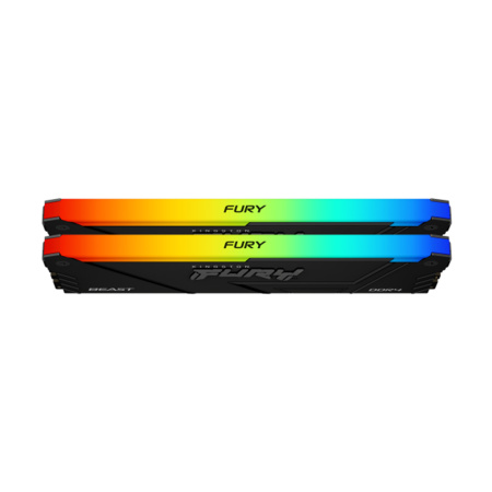 Комплект модулей памяти Kingston FURY Beast RGB KF432C16BB2AK2/16 DDR4 16GB (Kit 2x8GB) 3200MHz в интернет магазине Stels.kz