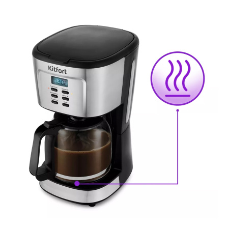 Кофеварка капельная Kitfort КТ-727 в интернет магазине Stels.kz