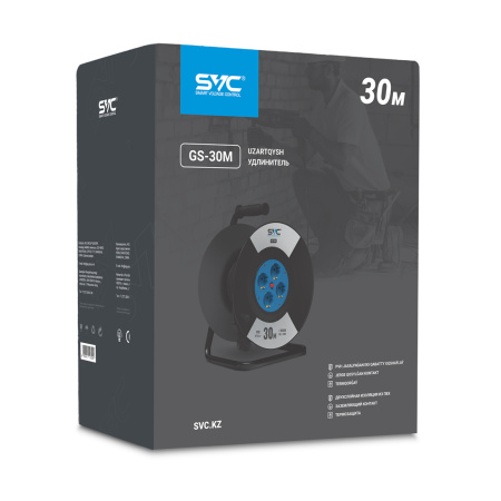 Удлинитель на катушке SVC GS-30M 30м. 240 в. в интернет магазине Stels.kz