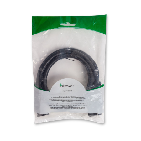 Кабель питания С13, IPower, 3.0, 1,5 мм, 1.2 м. в интернет магазине Stels.kz
