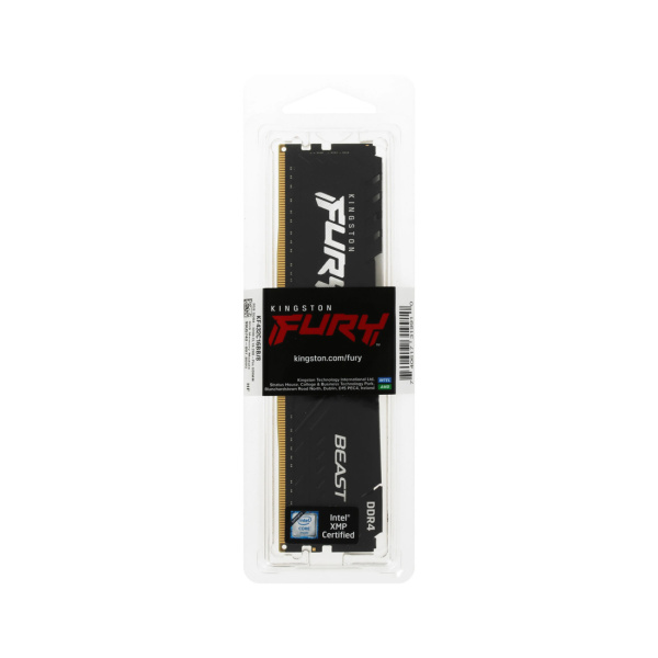 Купить не дорого Модуль памяти Kingston FURY Beast KF432C16BB/8WP DDR4 8GB 3200MHz Чёрный в интернет магазине Stels.kz Модуль памяти Kingston FURY Beast KF432C16BB/8WP DDR4 8GB 3200MHz Чёрный в интернет магазине Stels.kz