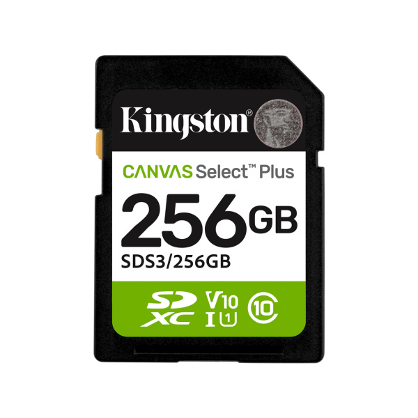 Карта памяти Kingston SDS3/256GB Canvas Select Plus C10 UHS-I U1 V10 256GB
