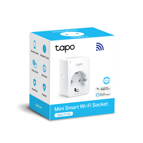 Умная мини Wi-Fi розетка TP-Link Tapo P100(1-pack) в интернет магазине Stels.kz