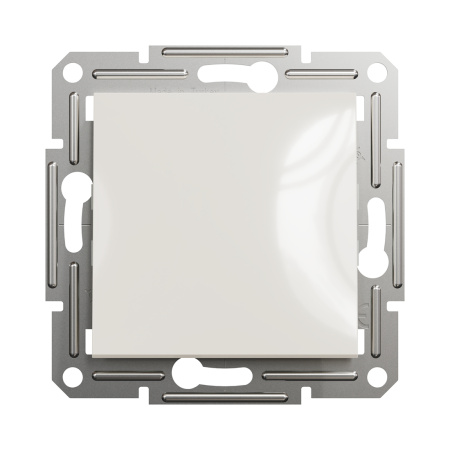 Выключатель одноклавишный SE EPH0170123 Asfora механизм быстрозажим. клеммы кремовый в интернет магазине Stels.kz