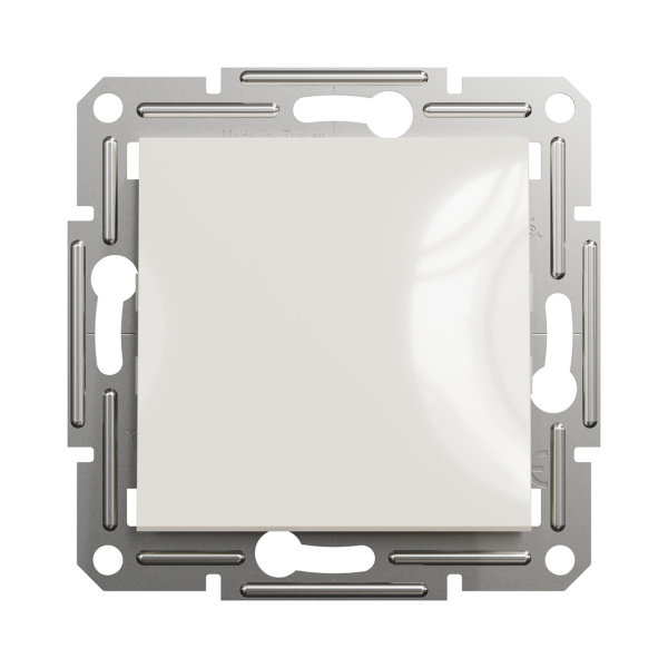 Выключатель одноклавишный SE EPH0170123 Asfora механизм быстрозажим. клеммы кремовый в интернет магазине Stels.kz