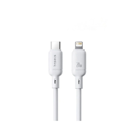 Интерфейсный кабель Baseus Silky Type-C to iP 20W 2m White (P10377700213-01) в интернет магазине Stels.kz