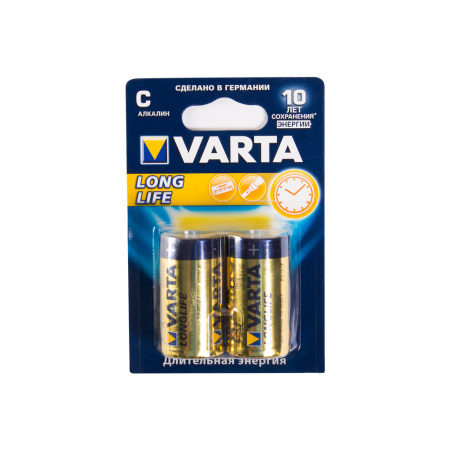 Батарейка VARTA Longlife Baby 1.5V - LR14/ C 2 шт. в блистере в интернет магазине Stels.kz