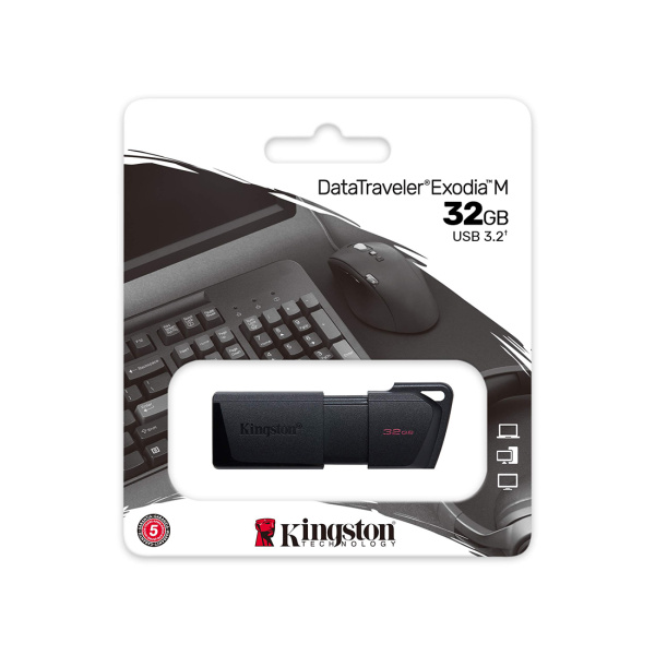USB-накопитель Kingston DTXM/32GB 32GB Чёрный в интернет магазине Stels.kz