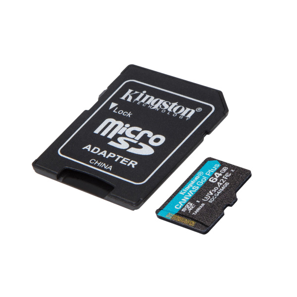 Карта памяти Kingston SDCG4/64GB Canvas Go Plus A2 U3 V30 64GB в интернет магазине Stels.kz