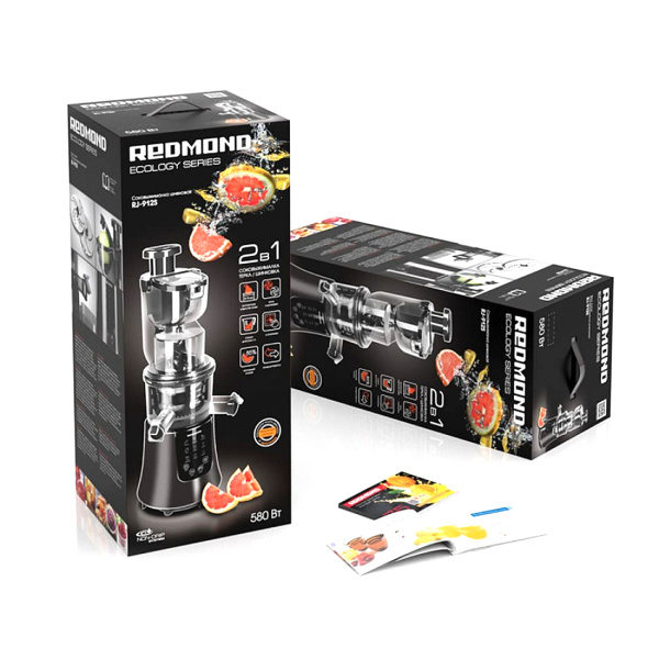 Купить не дорого Соковыжималка шнековая Redmond RJ-912S Серый металлик в интернет магазине Stels.kz Соковыжималка шнековая Redmond RJ-912S Серый металлик в интернет магазине Stels.kz