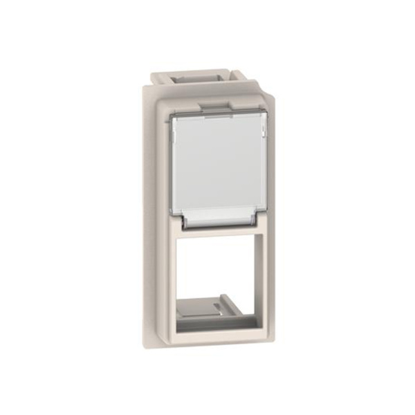 Лицевая панель Bticino KМ07K Living Now для адаптеров Keystone RJ45 1 модуль песочный