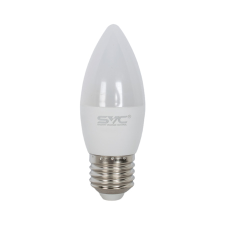 Лампа светодиодная SVC LED C35-7W-E27-3000K Свеча Тёплый