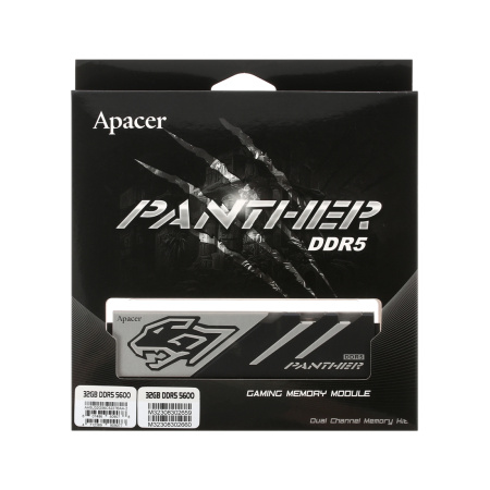Комплект модулей памяти Apacer Panther AH5U32G56C5227BAA-2 32GB (Kit 2x16GB) 5600MHz в интернет магазине Stels.kz