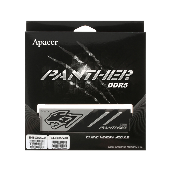 Комплект модулей памяти Apacer Panther AH5U32G56C5227BAA-2 32GB (Kit 2x16GB) 5600MHz в интернет магазине Stels.kz