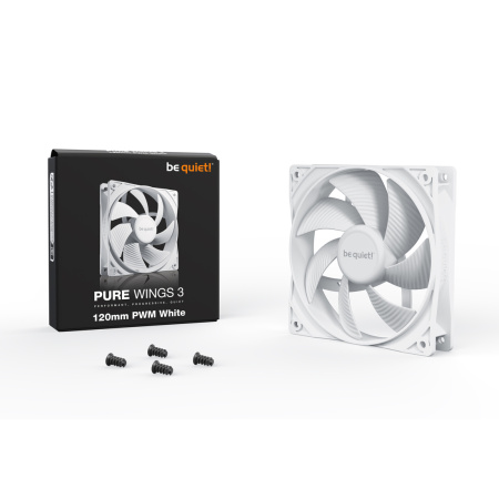 Вентилятор для компьютерного корпуса Bequiet! Pure Wings 3 120mm PWM White в интернет магазине Stels.kz