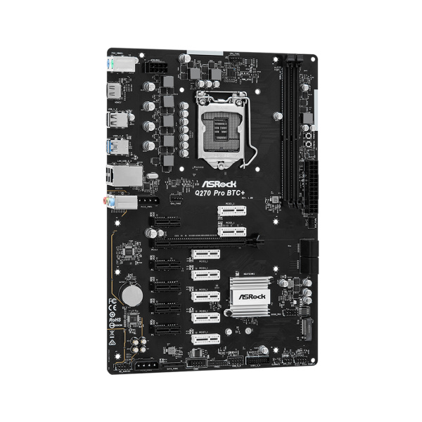 Купить не дорого Материнская плата ASRock Q270 PRO BTC+ в интернет магазине Stels.kz Материнская плата ASRock Q270 PRO BTC+ в интернет магазине Stels.kz