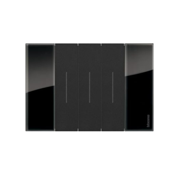 Рамка декоративная Bticino KA4803DG Living Now 3 модуля "Ночь" в интернет магазине Stels.kz