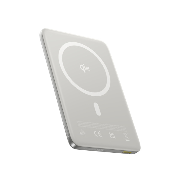 Портативный внешний аккумулятор Baseus PicoGo Ultra-Slim Qi2 Magnetic 10000mAh 27W Natural Titanium в интернет магазине Stels.kz