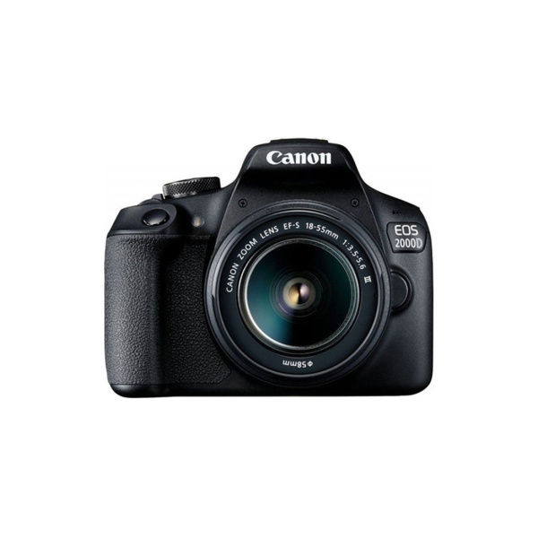Цифровой зеркальный фотоаппарат Canon EOS 2000D kit EF-S 18-55 DC III Black (2728C007AA) Цифровой зеркальный фотоаппарат Canon EOS 2000D kit EF-S 18-55 DC III Black (2728C007AA)