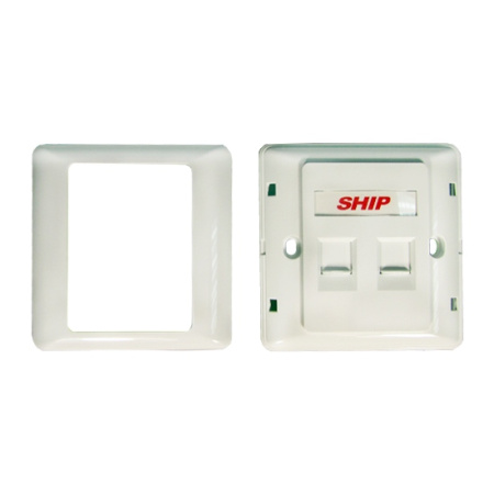 Лицевая панель телекоммуникационная Под 2 модуля SHIP A160-2 в интернет магазине Stels.kz