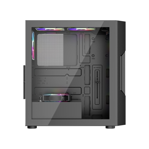 Компьютерный корпус 1STPLAYER T7-P BLACK без Б/П в интернет магазине Stels.kz