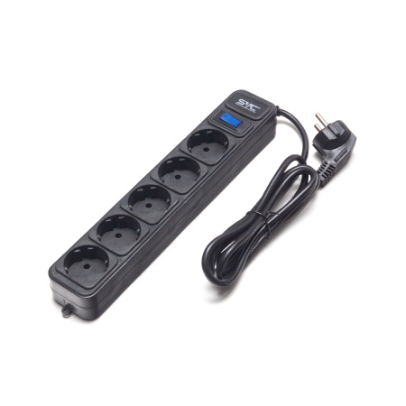 Сетевой фильтр SVC ZC5S-18M 1.8 м. 220 в. в интернет магазине Stels.kz