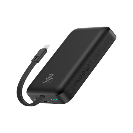 Портативный внешний аккумулятор Baseus Magnetic Mini 10000mAh 30W Black (P1002210B113-00) в интернет магазине Stels.kz