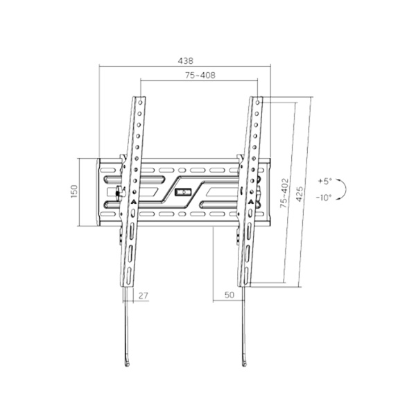 Кронштейн XG WB-3275T для ТВ и мониторов 32"-75" в интернет магазине Stels.kz
