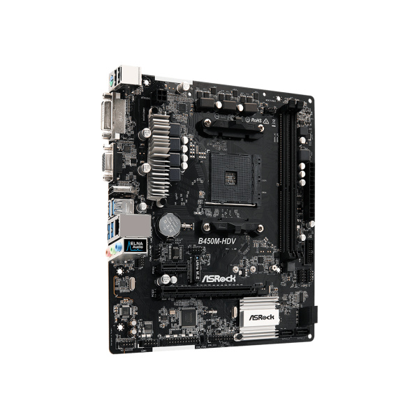Купить не дорого Материнская плата ASRock B450M-HDV R4.0 в интернет магазине Stels.kz Материнская плата ASRock B450M-HDV R4.0 в интернет магазине Stels.kz