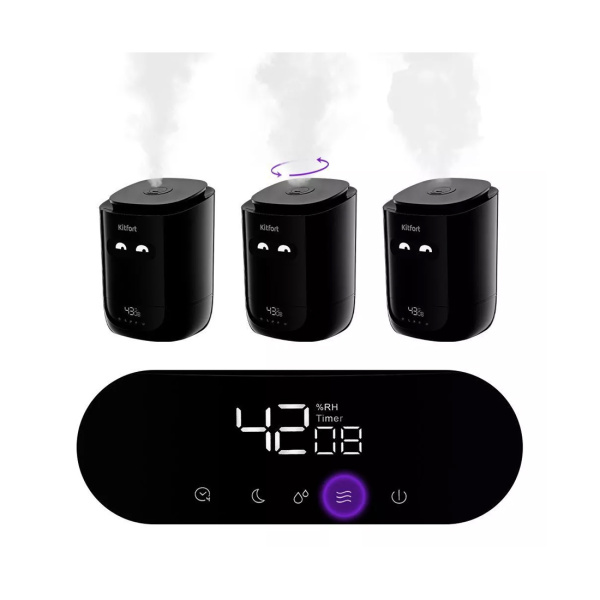 Увлажнитель воздуха Kitfort КТ-2877-1 черный в интернет магазине Stels.kz