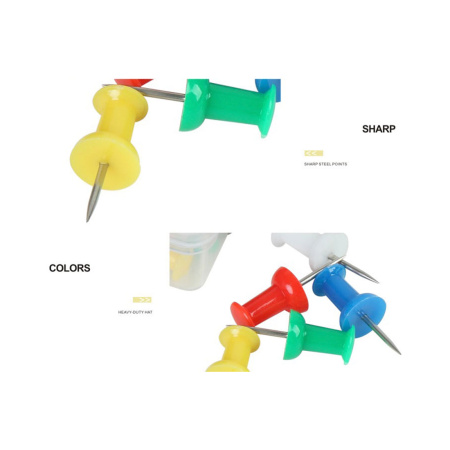 Кнопки силовые Comix B3547, цветные в ассортименте (коробка 35 кнопок) в интернет магазине Stels.kz