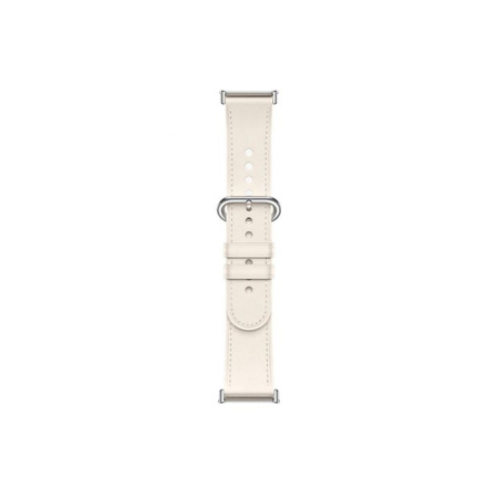 Кожаный сменный браслет Xiaomi Leather Quick Release Strap Cream white