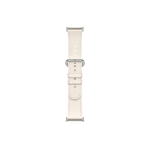 Кожаный сменный браслет Xiaomi Leather Quick Release Strap Cream white