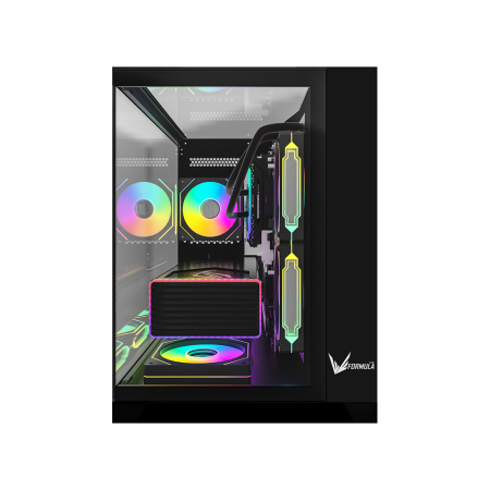 Компьютерный корпус Formula V Crystal Z9ML Floe Black без Б/П в интернет магазине Stels.kz