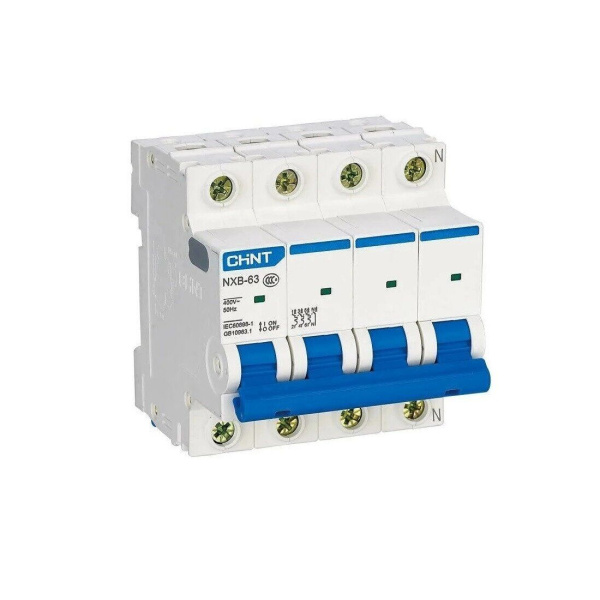 Автоматический выключатель CHINT NXB-63S 4P 63A C 4,5kA
