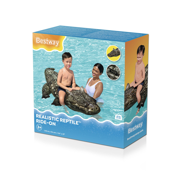Надувная игрушка Bestway 41478 в форме крокодила для плавания в интернет магазине Stels.kz