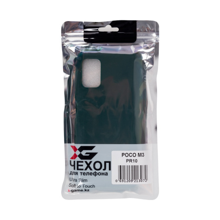 Чехол для телефона X-Game XG-PR10 для POCO M3 TPU Зелёный в интернет магазине Stels.kz