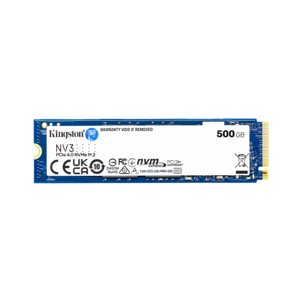Твердотельный накопитель SSD Kingston NV3 SNV3S/500G M.2 NVMe PCIe 4.0x4 Твердотельный накопитель SSD Kingston NV3 SNV3S/500G M.2 NVMe PCIe 4.0x4