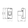 Телефонная розетка RJ12 DKC серия Brava 76120B в интернет магазине Stels.kz