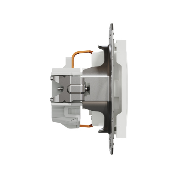 Розетка с заземлением со шторками SE EPH2970221 Asfora 16А механизм винт. Клеммы белый в интернет магазине Stels.kz