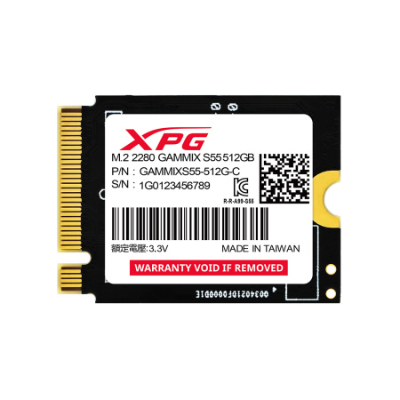 Твердотельный накопитель SSD ADATA XPG GAMMIX S55 SGAMMIXS55-512G-C 512GB M.2 PCIe 4.0x4 в интернет магазине Stels.kz
