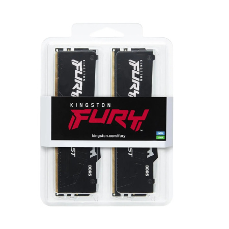 Комплект модулей памяти Kingston FURY Beast RGB KF556C36BBEAK2-32 DDR5 32GB (Kit 2x16GB) 5600MHz в интернет магазине Stels.kz