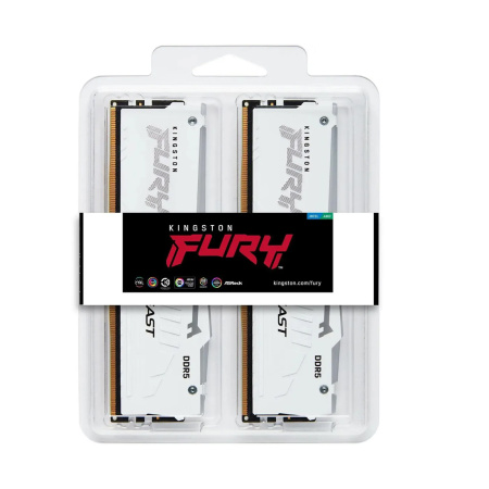 Комплект модулей памяти Kingston FURY Beast RGB KF560C36BWE2AK2-32 DDR5 32GB (Kit 2x16GB) 6000MHz в интернет магазине Stels.kz