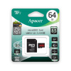 Карта памяти Apacer AP64GMCSX10U5-R 64GB + адаптер в интернет магазине Stels.kz