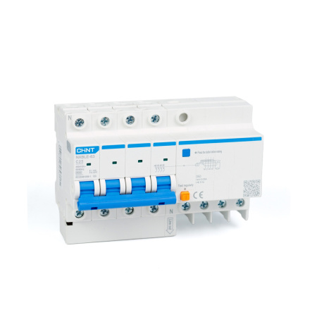 Дифференциальный автомат CHINT NXBLE-63 4P 25А C 30mA AC 6kA Дифференциальный автомат CHINT NXBLE-63 4P 25А C 30mA AC 6kA